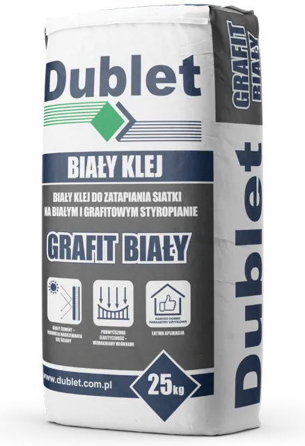 Klej GRAFIT BIAŁY DUBLET